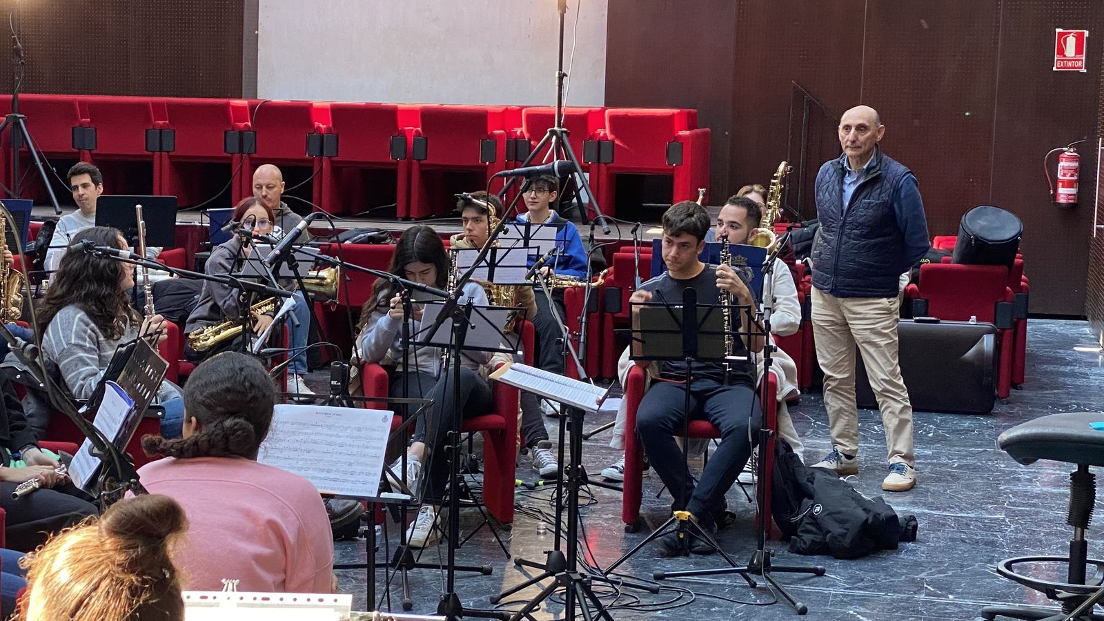 Manuel Marvizón, durante un momento de la grabación.