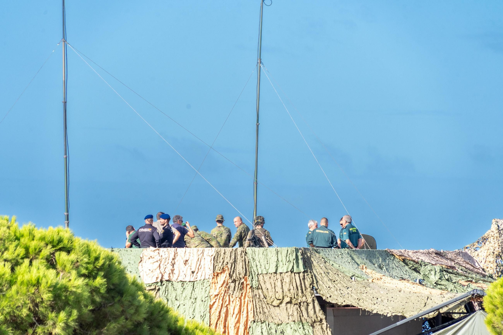 Las espectaculares imágenes del `Atlas 25´, ensayo militar contra drones en Huelva