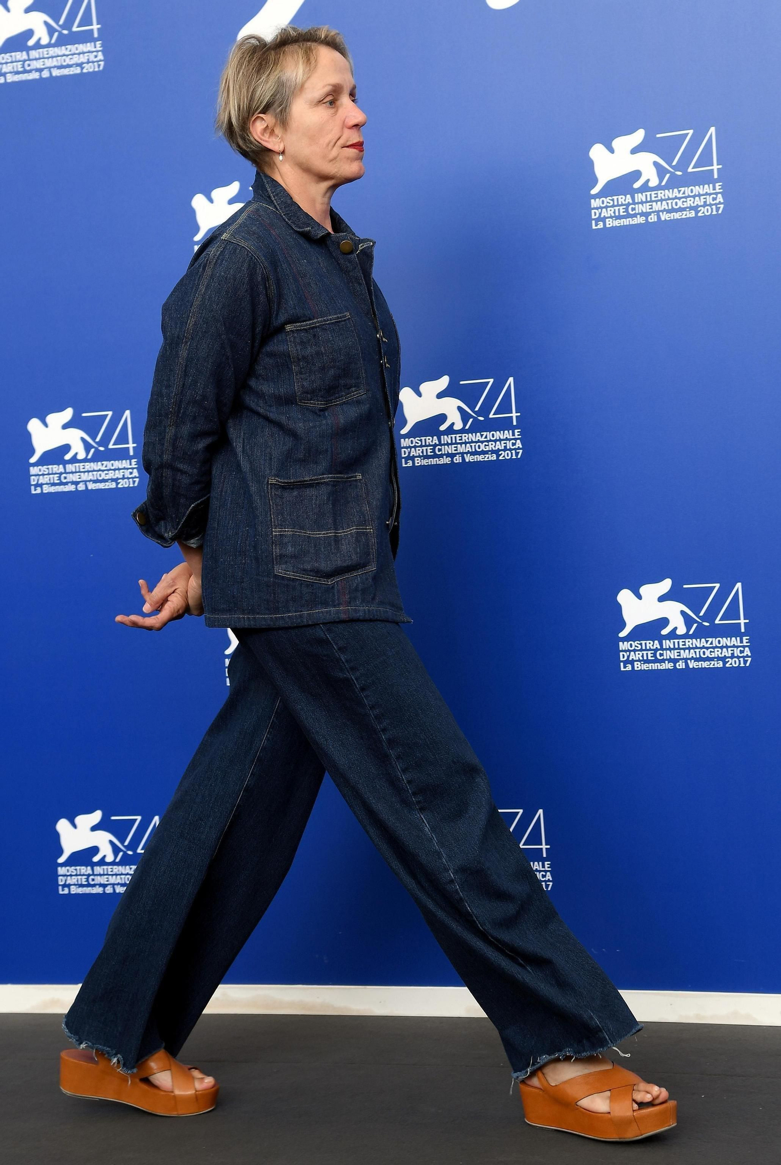Frances MacDormand en Venecia.