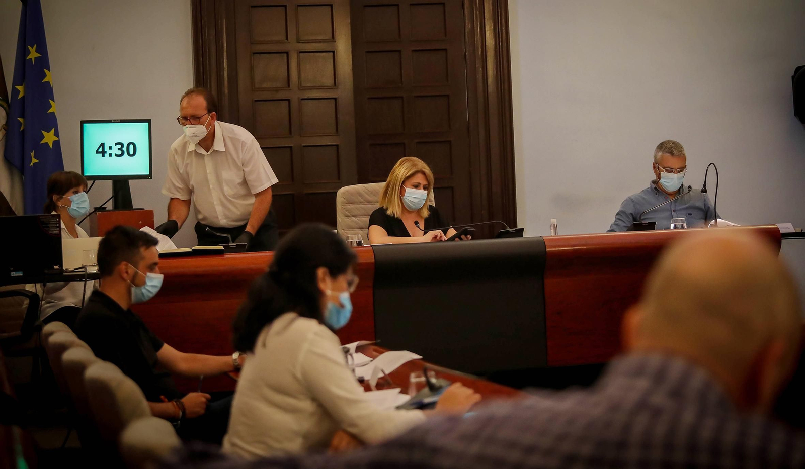 Un momento de la celebración del pleno de mayo, este jueves.