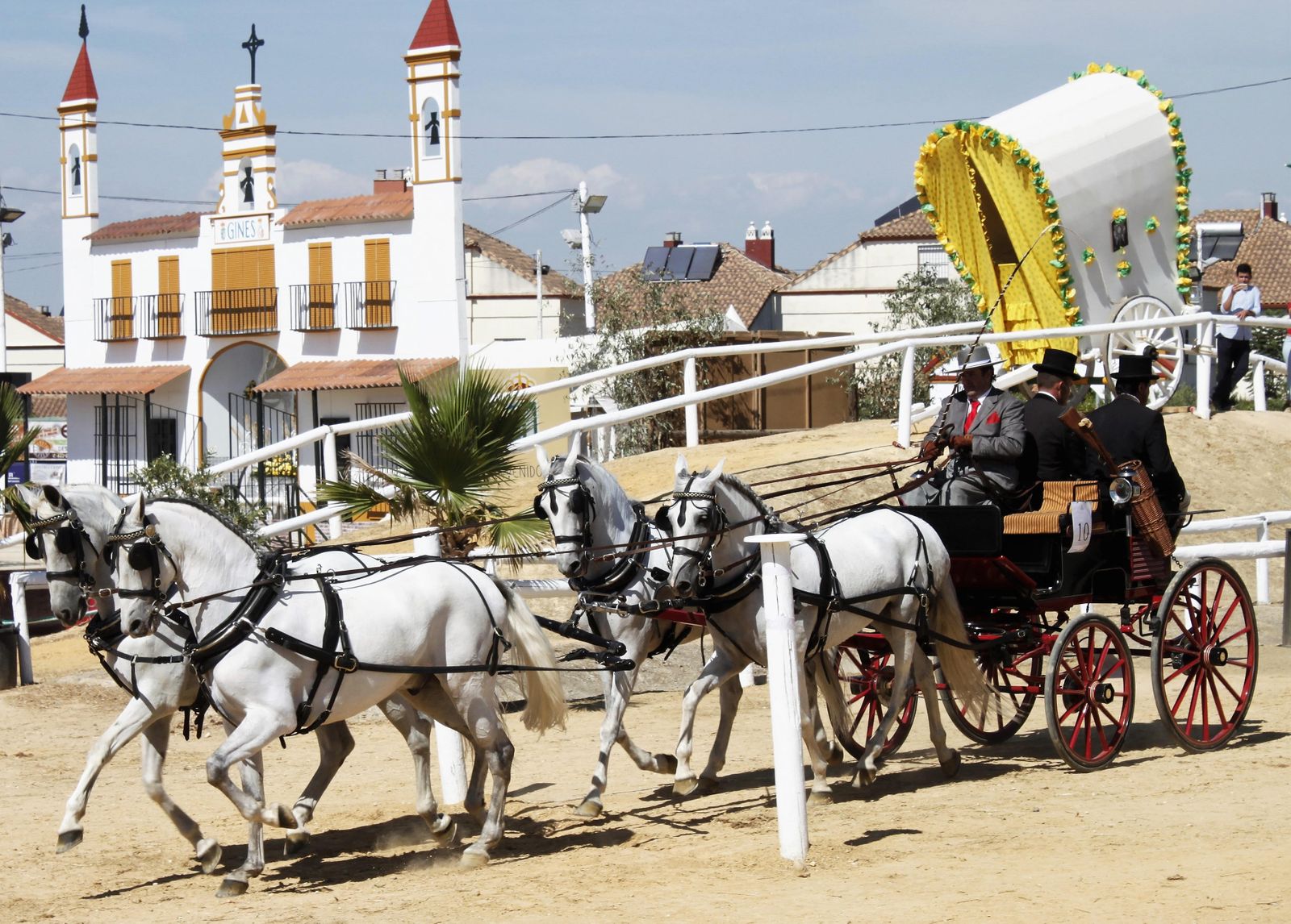 Los enganches de tradición, una de las pruebas que acoge el recinto de la 'Pará' durante el último fin de semana de septiembre.
