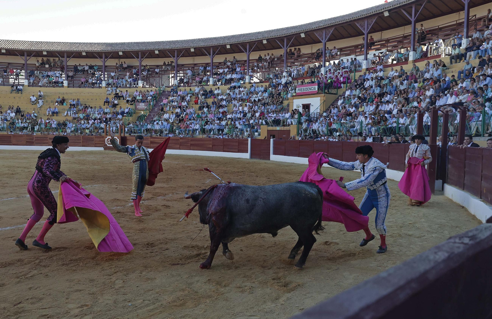 Fotos de la corrida del domingo de la Feria de La Línea: Emilio de Justo y David Galván