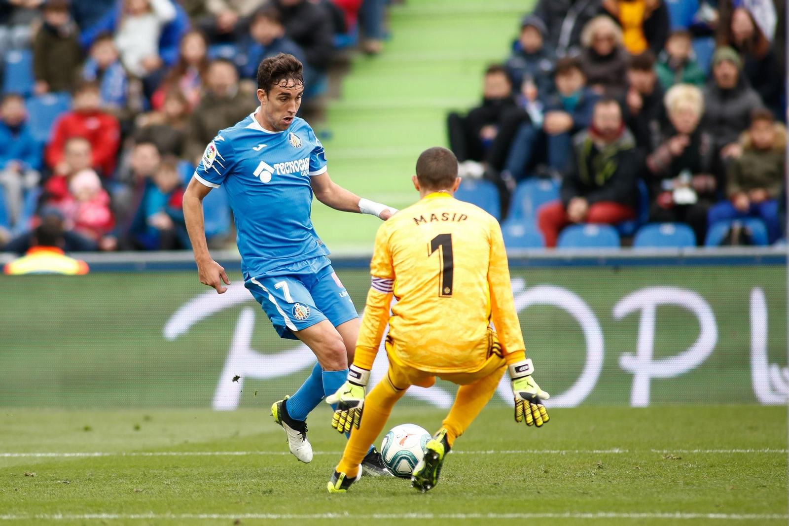 Jaime Mata en un partido del Getafe.