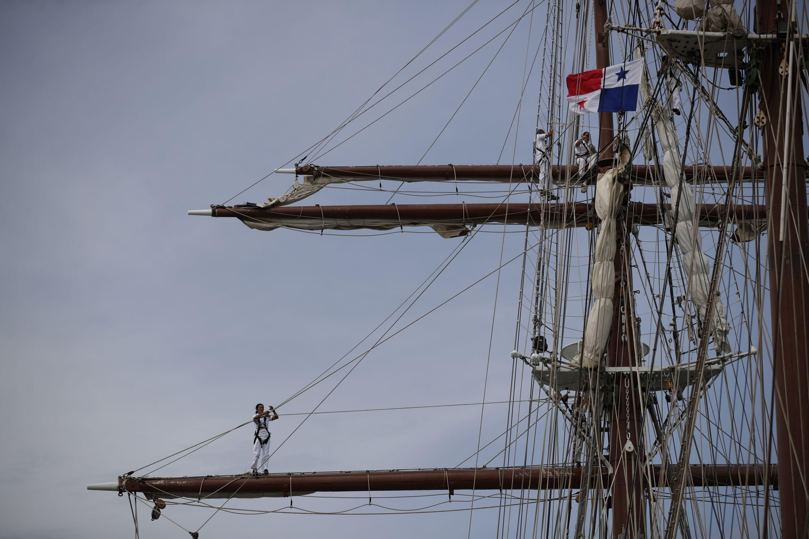 Armada: Las imágenes del 'Elcano' a su llegada a Balboa (Panamá)