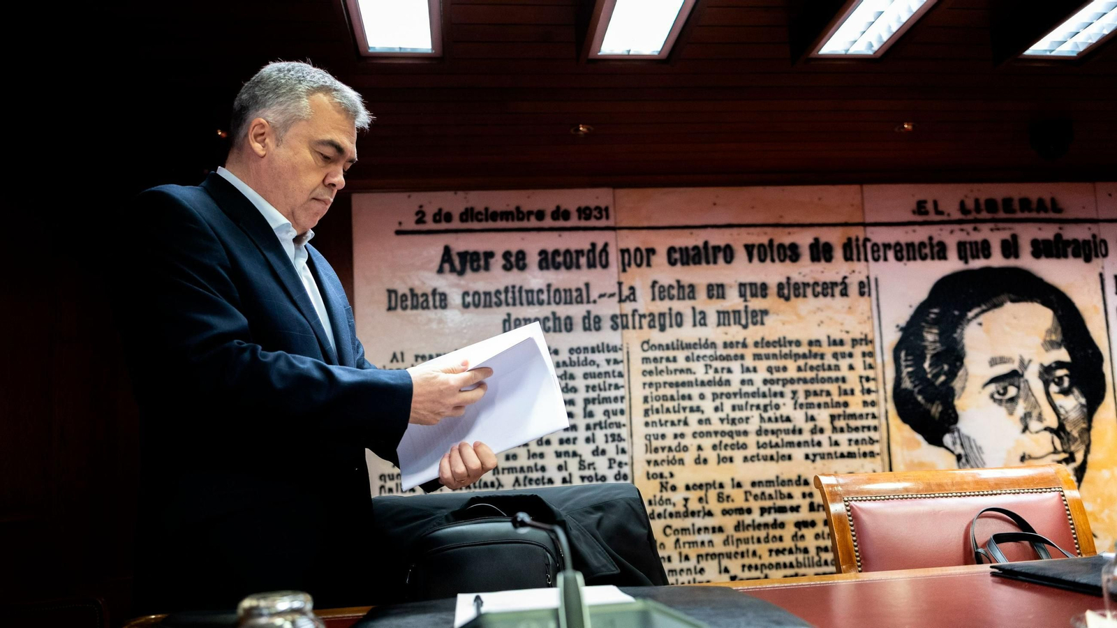 Cerdán en el Senado.