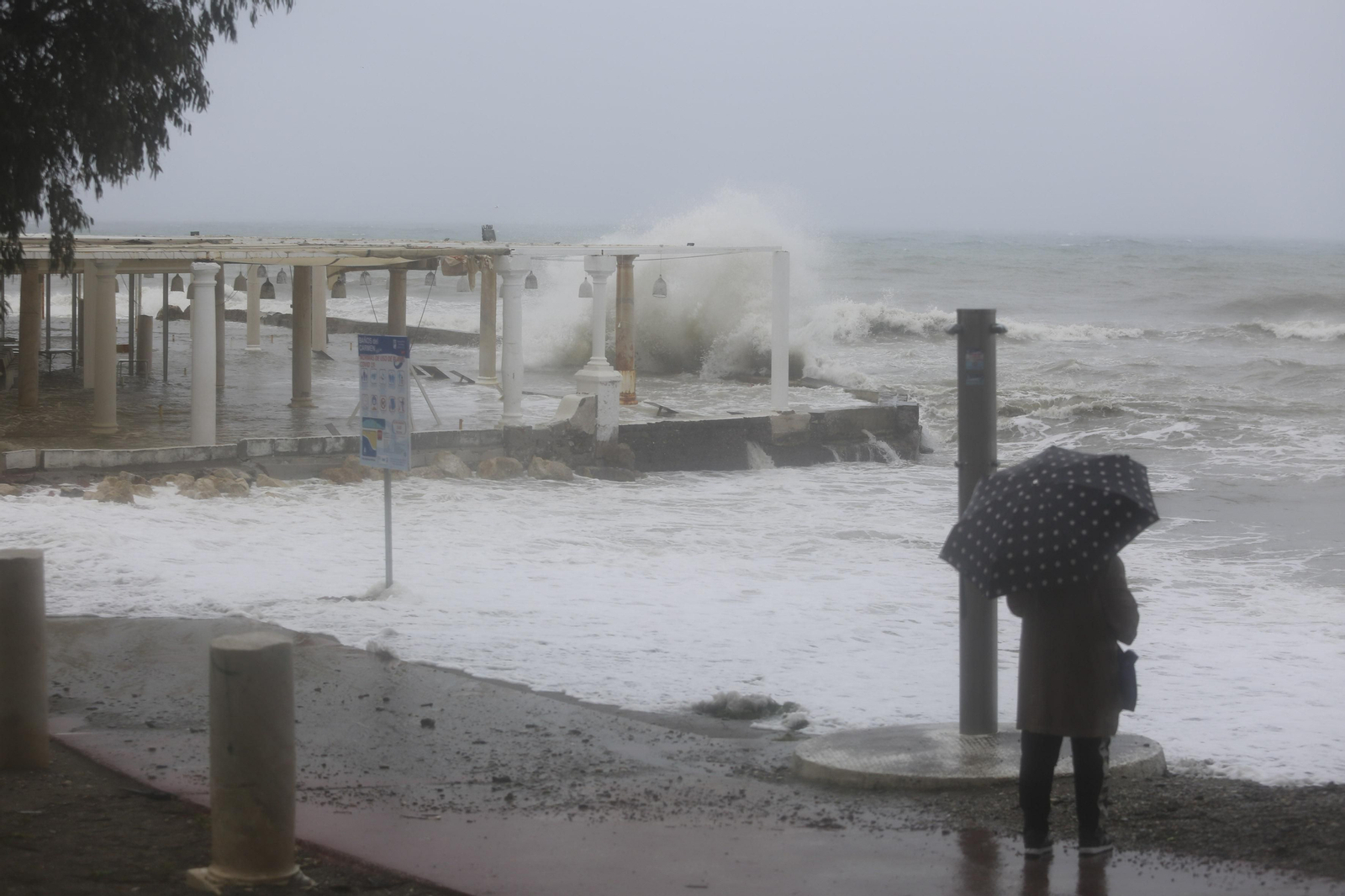 Fotos de las incidencias de la lluvia en Málaga