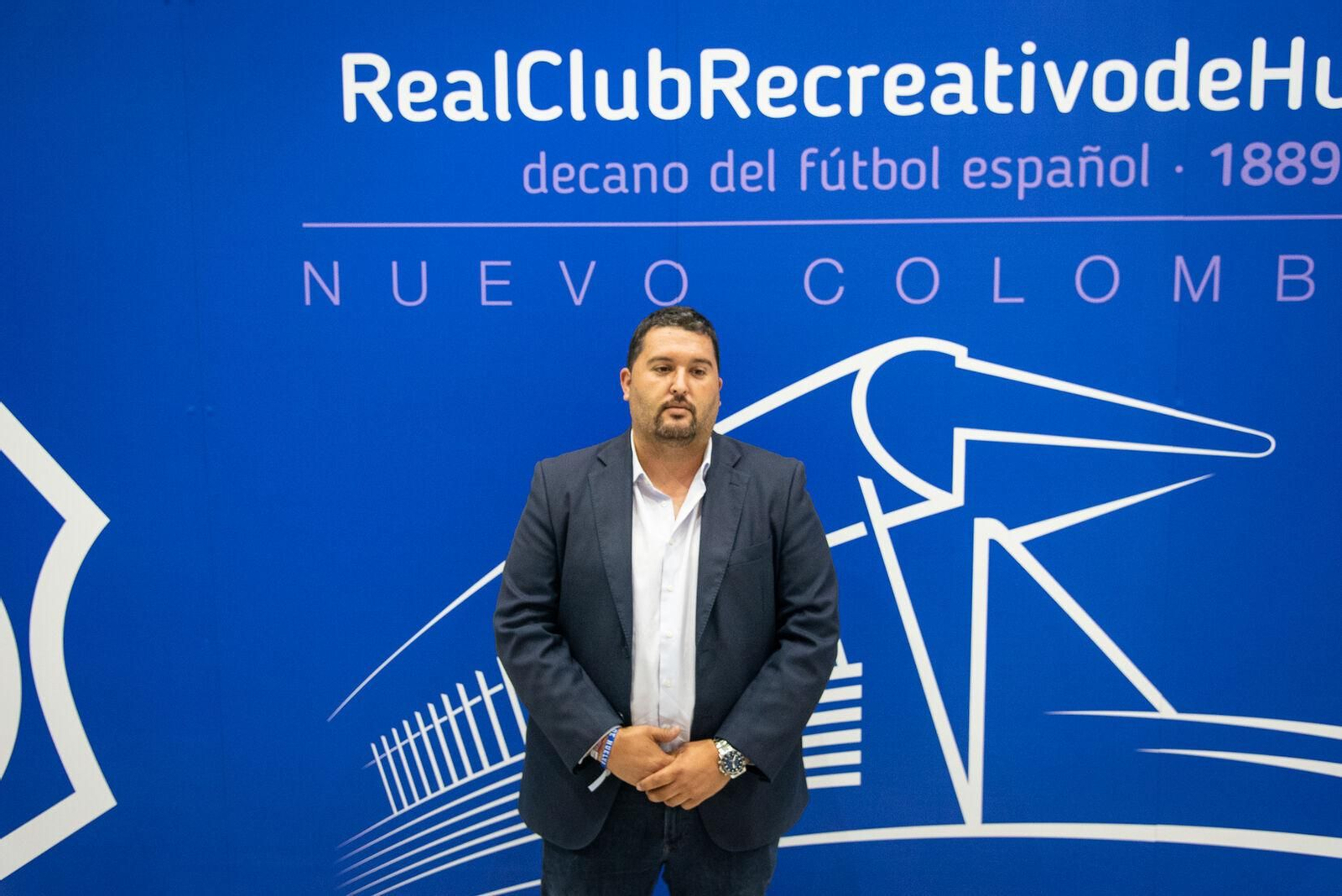 Dani Alejo, el día de su presentación con el Recre.
