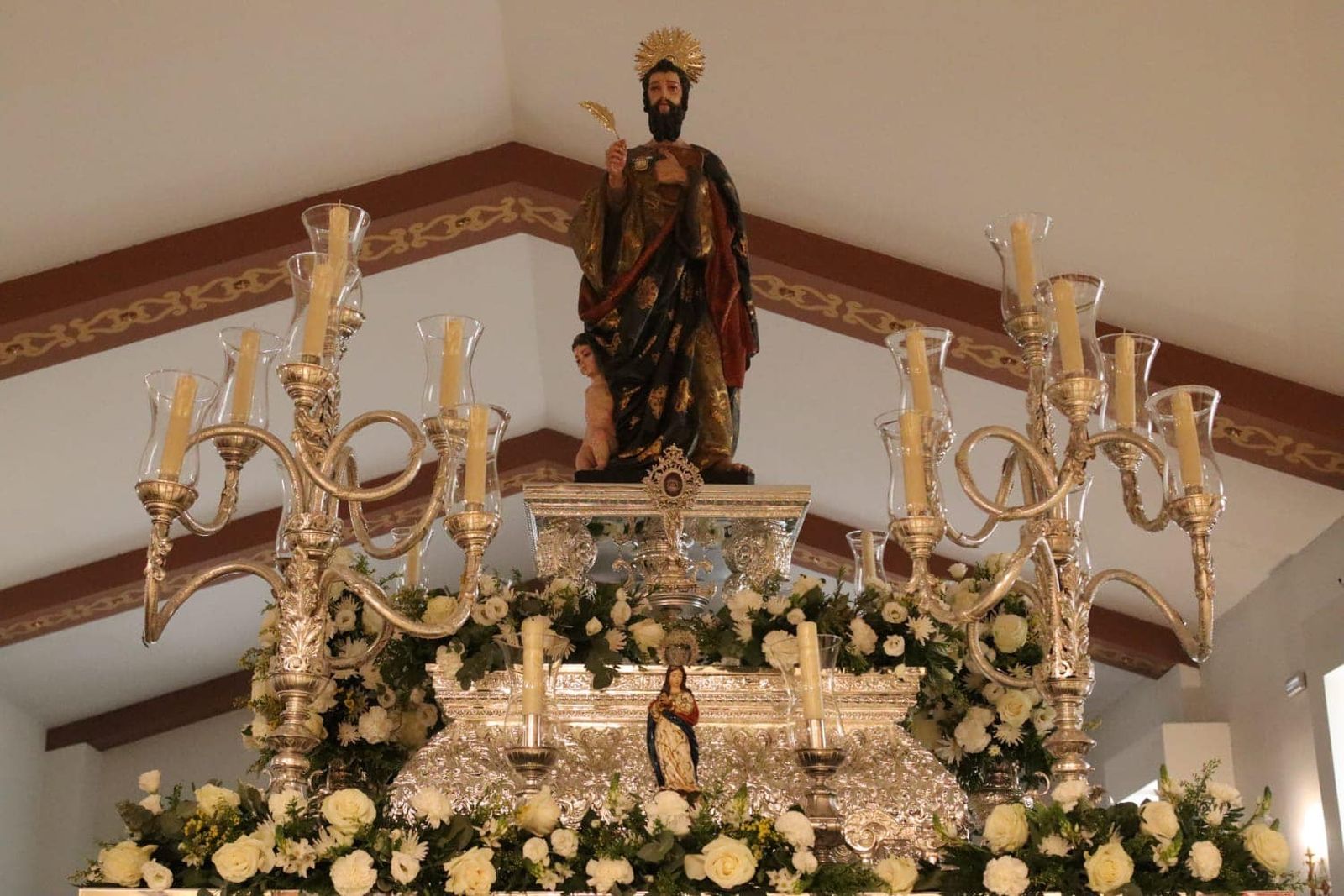 La imagen de San Mateo, patrón de Alcalá