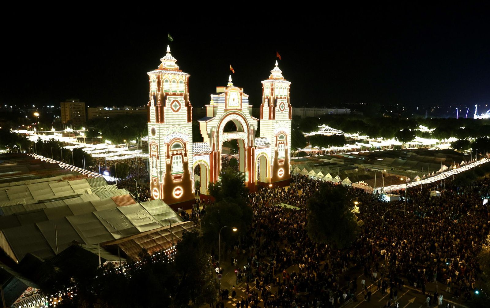 Alumbrao de la portada de Feria 2025