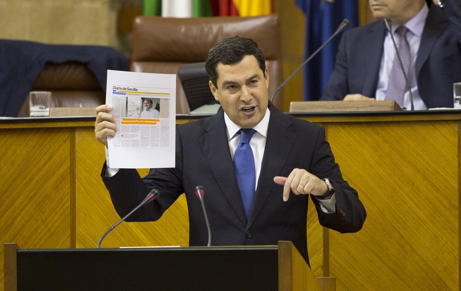 Juanma Moreno, en el Debate del Estado de la Comunidad.