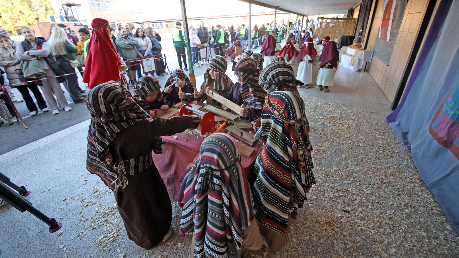 Belén viviente en el Colegio San José Fundación Xafer de Jerez
