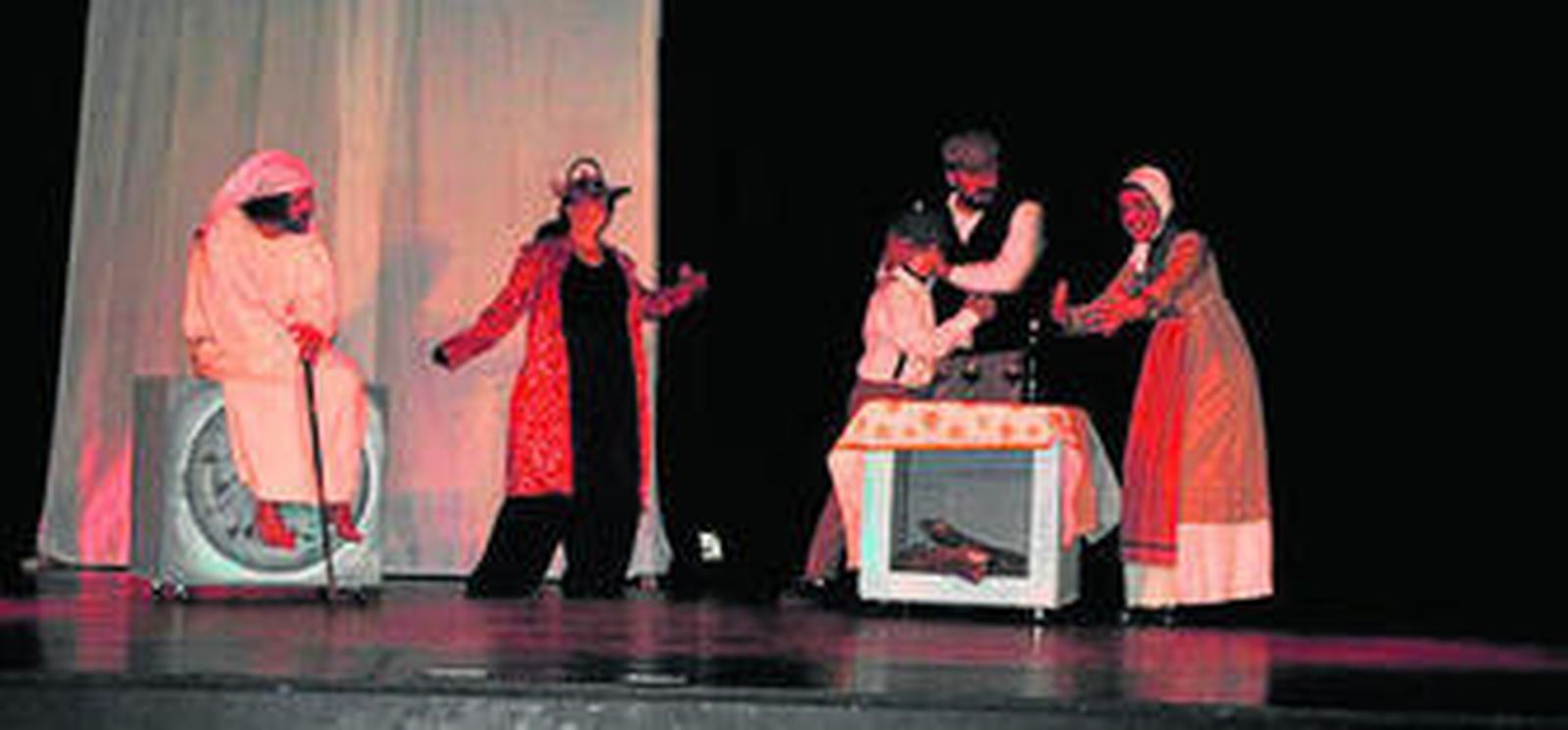 Representación de la obra de Charles Dickens.