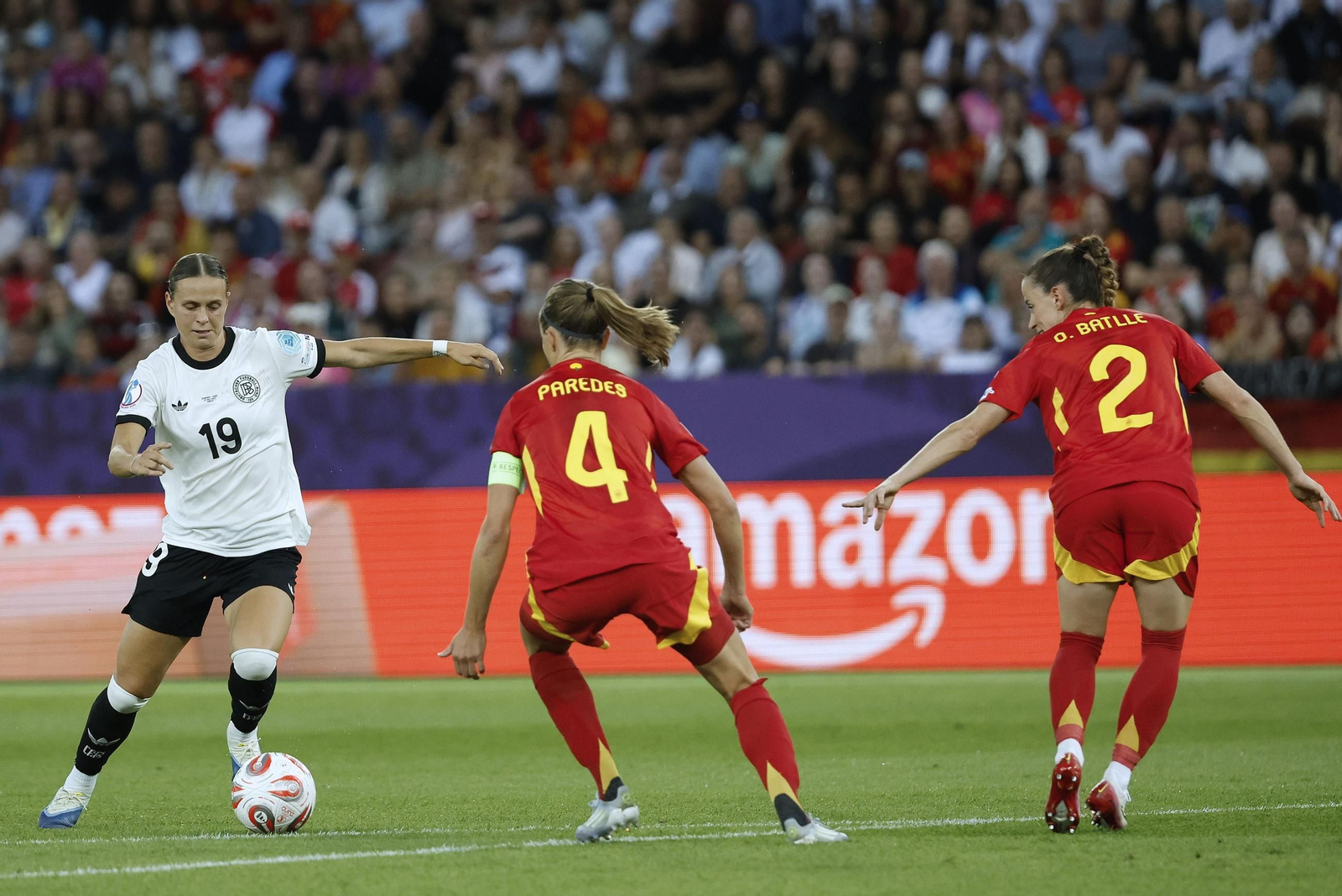 Las mejores imágenes de la semifinal Alemania - España de la Eurocopa femenina