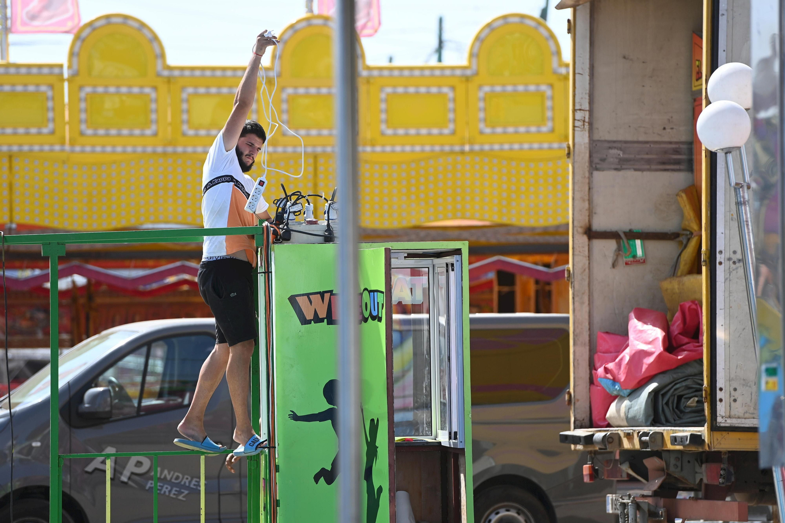 Todo listo para que empiece la Feria de Málaga (fotos)