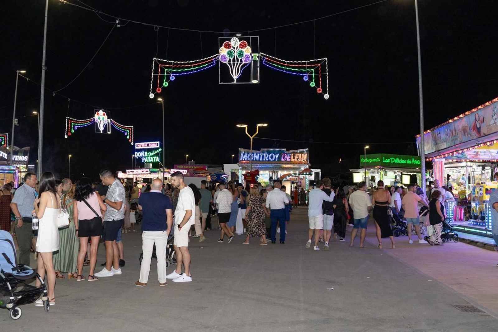 Así disfrutan los torrecampeños de su feria.