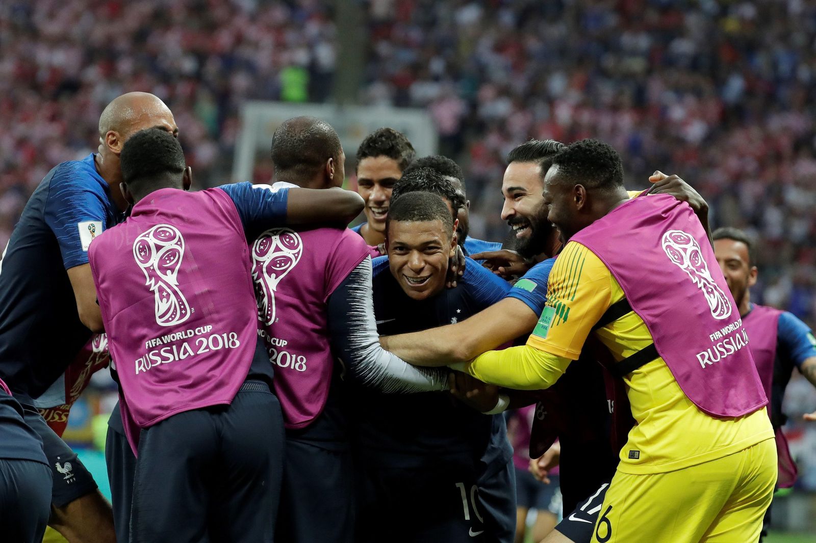 El Francia-Croacia de la final del Mundial de Rusia, en imágenes