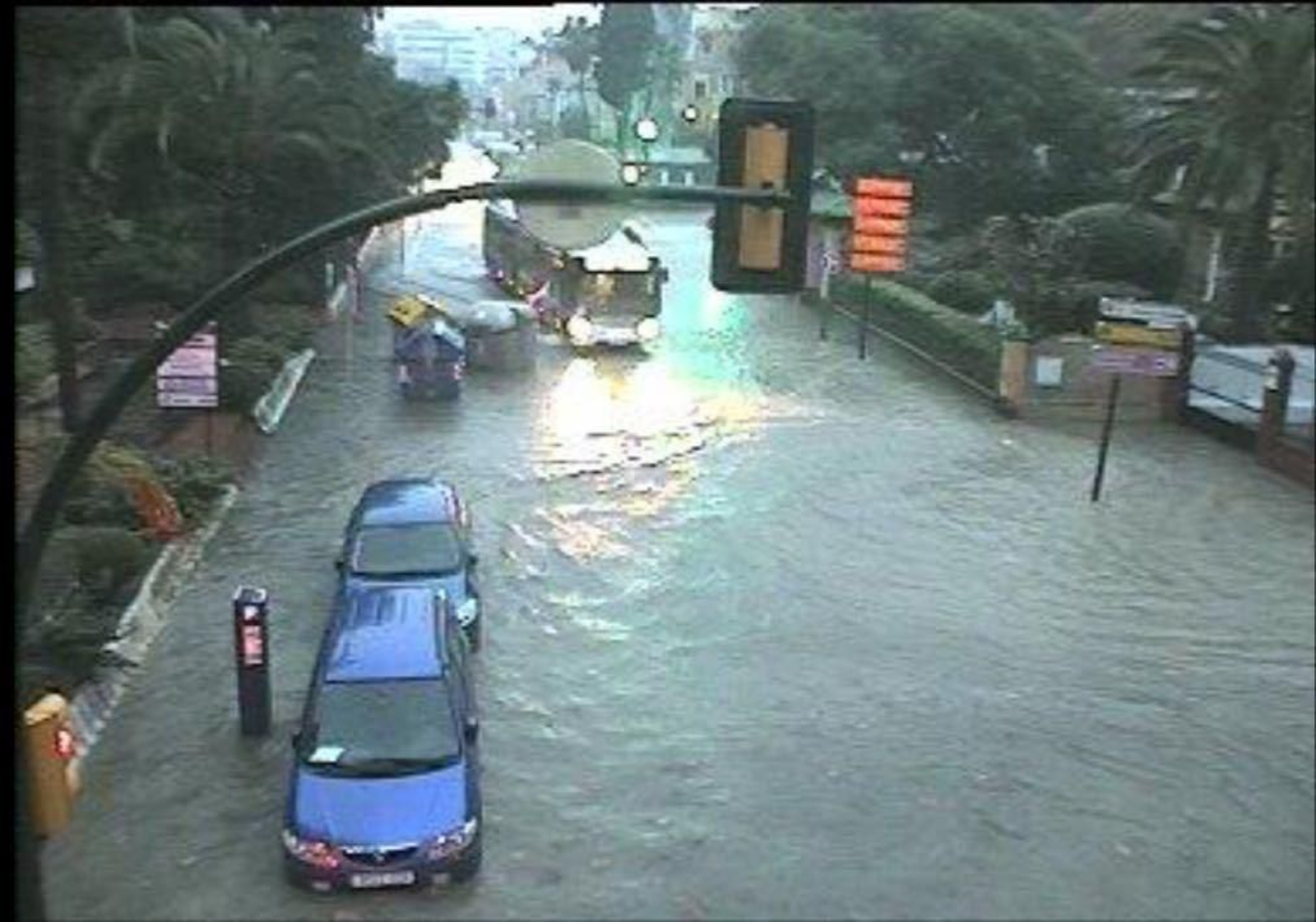 Imágenes de las fuertes lluvias en la provincia