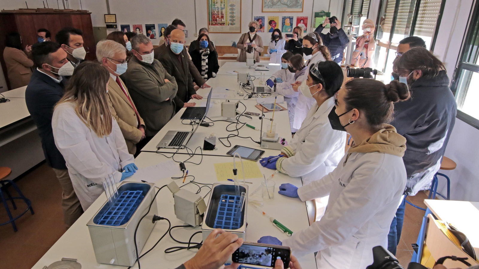 Visita del consejero Javier Imbroda al IES Padre Luis Coloma