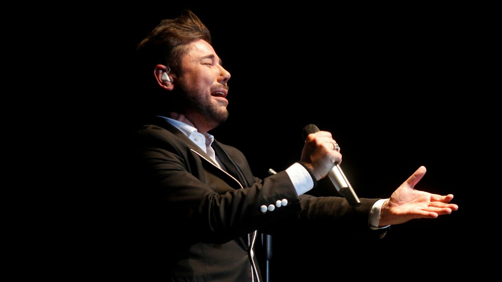 Miguel Poveda en uno de sus últimos conciertos.