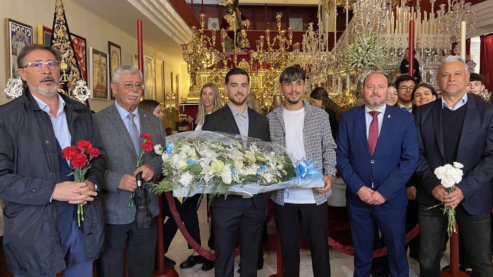 La representación del Málaga CF en El Rocío