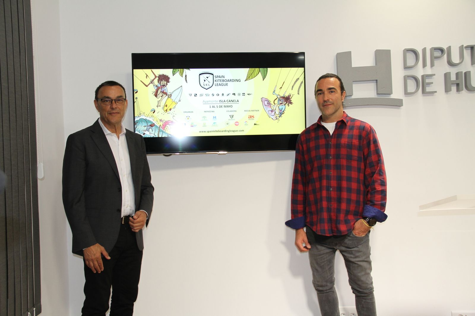 Caraballo y Juan Antonio Marín, durante la presentación de la prueba.