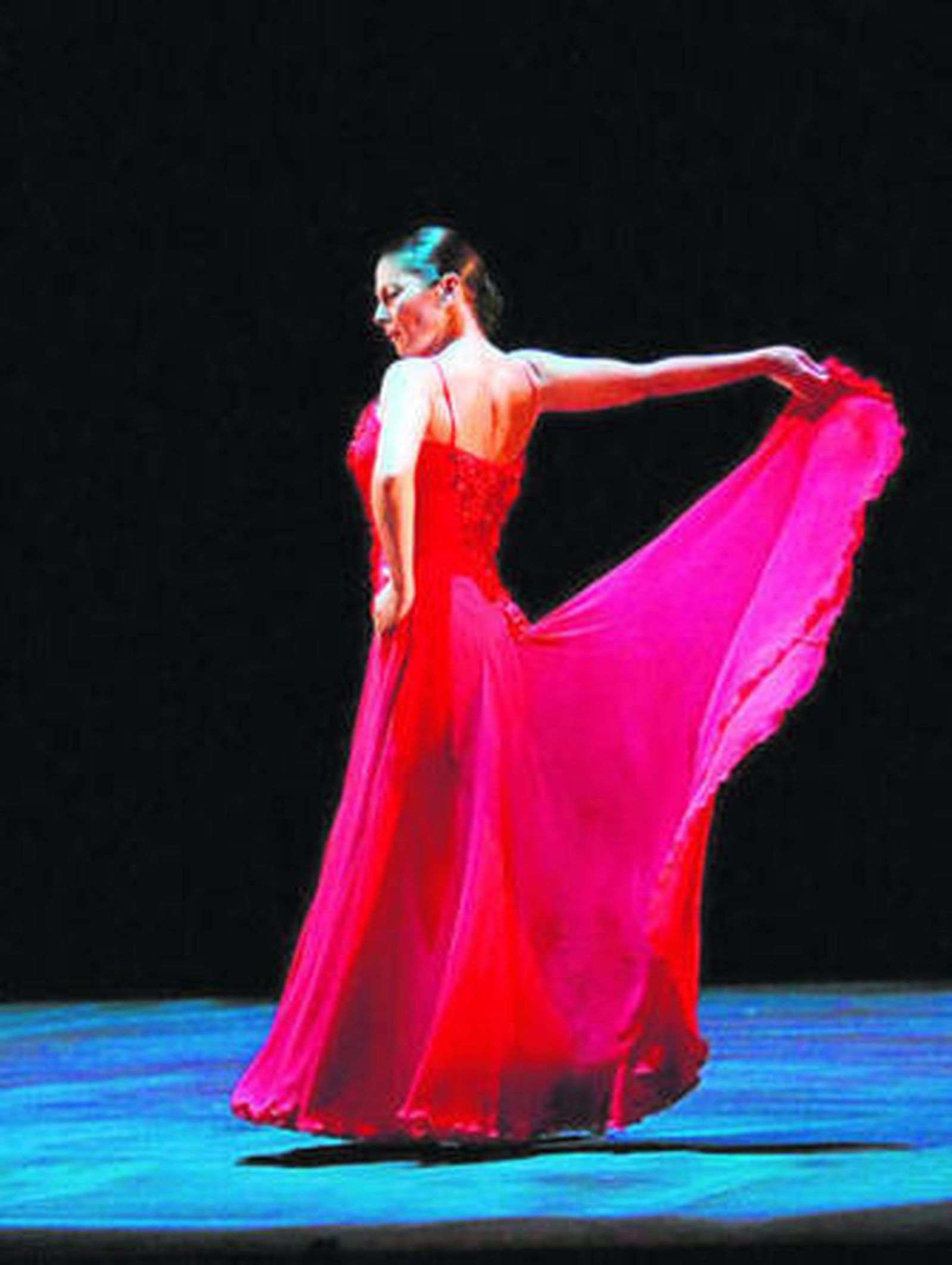 Sara Baras en un momento del espectáculo 'La Pepa'.