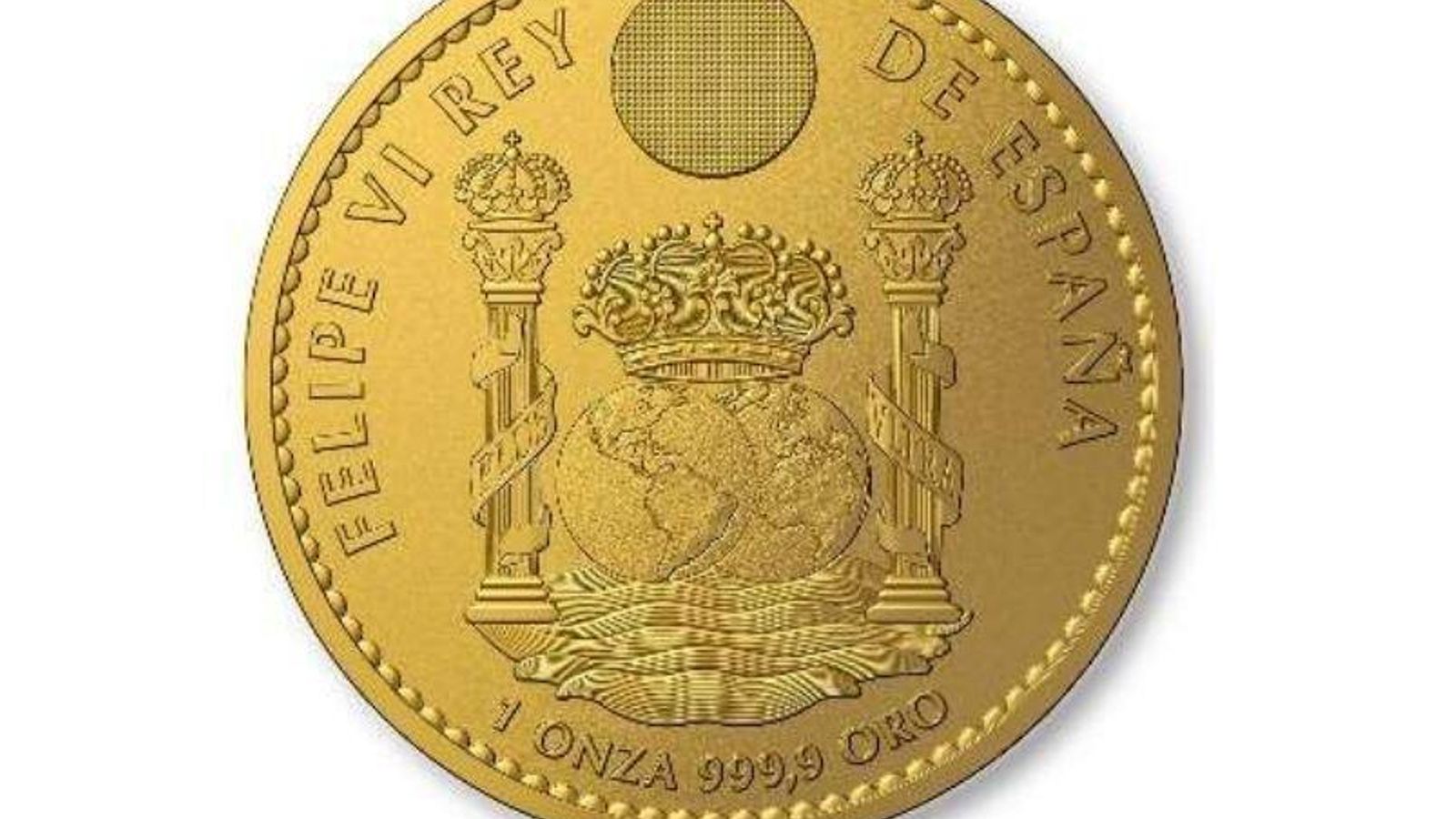 Anverso de la moneda dedicada al caballo cartujano.