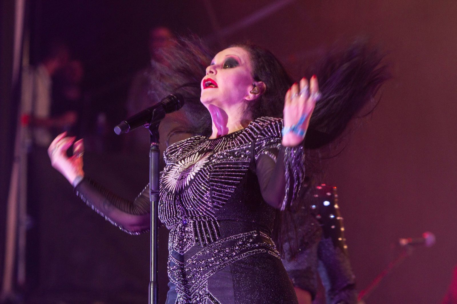 Alaska, durante un concierto de Fangoria en Alicante.