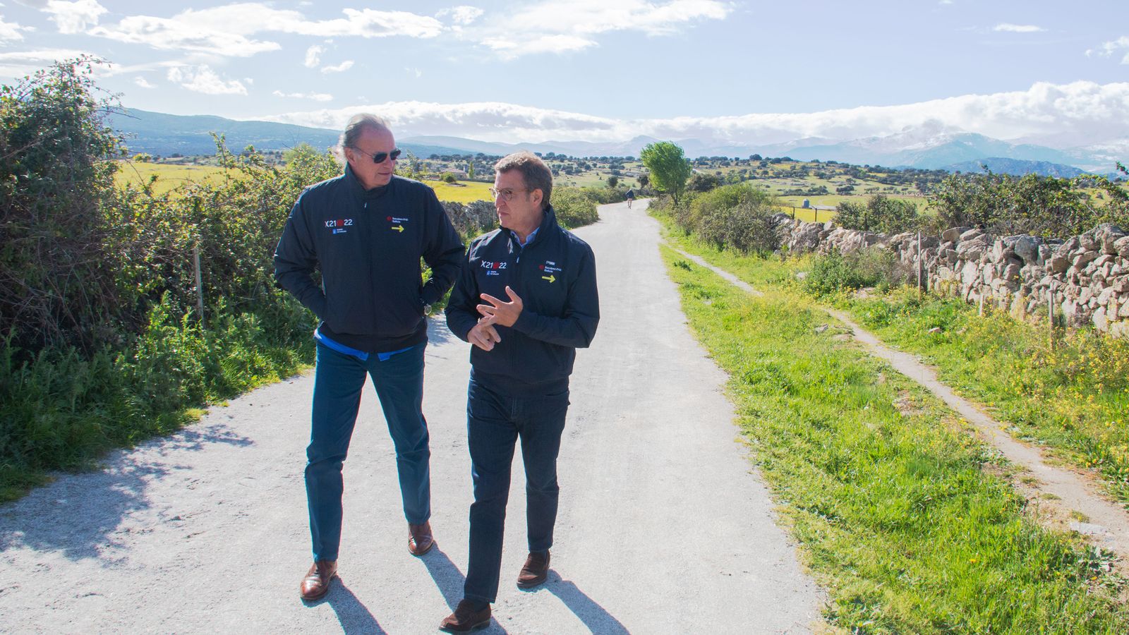 Bertín y Feijóo por una ruta jacobea por Madrid