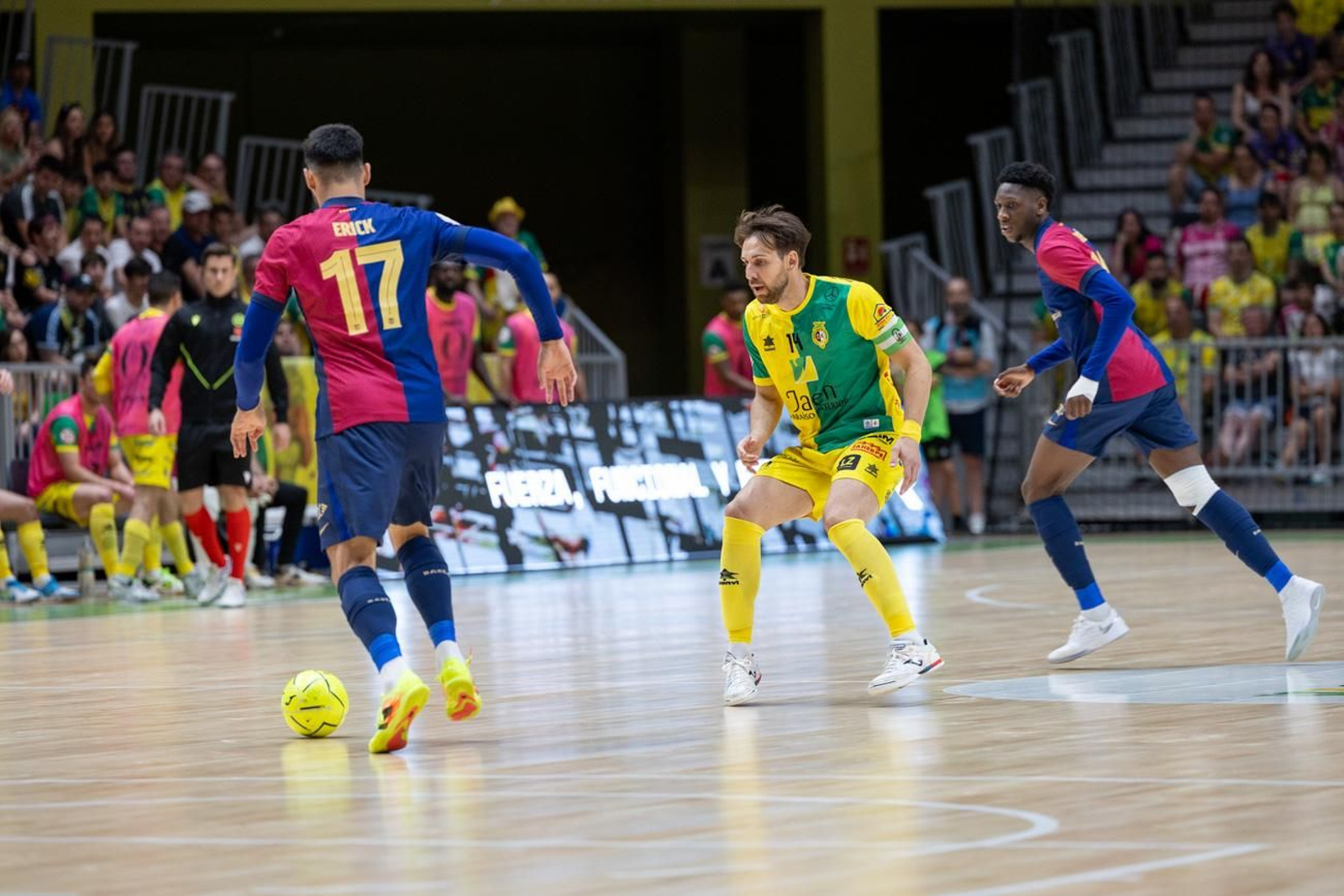 El triunfo del Barça ante el Jaén FS en el Olivo Arena