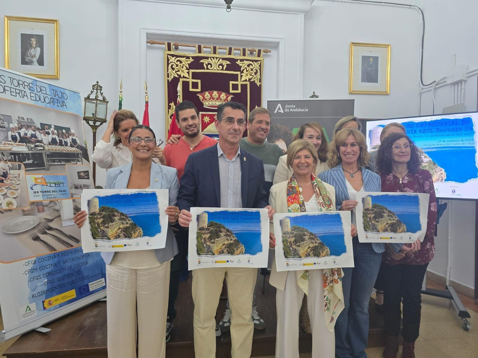Momento de la presentación del Foro Empresarial de Economía Azul en el Ayuntamiento. Momento de la presentación del Foro Empresarial de Economía Azul en el Ayuntamiento.