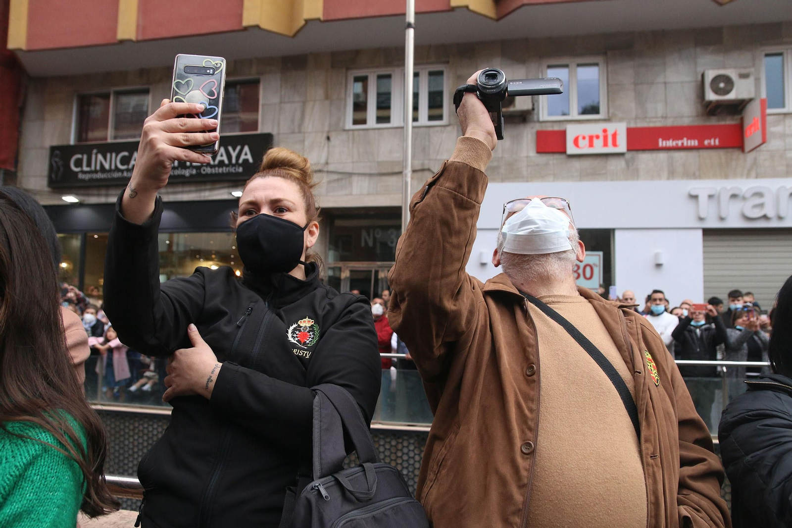 La procesión de las Angustias de Almería, en imágenes