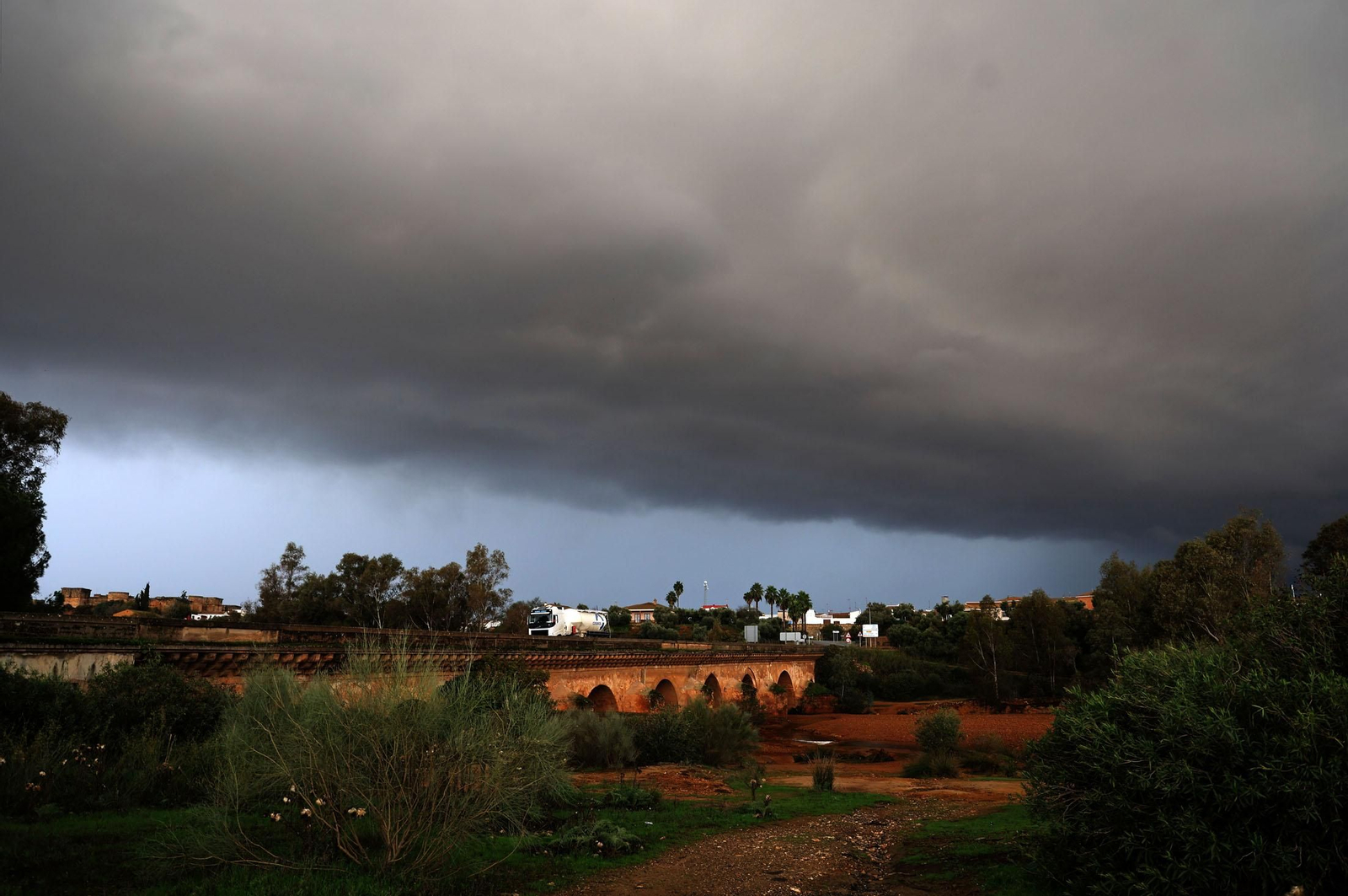 Imágenes del paso de la DANA por Huelva en la mañana del viernes