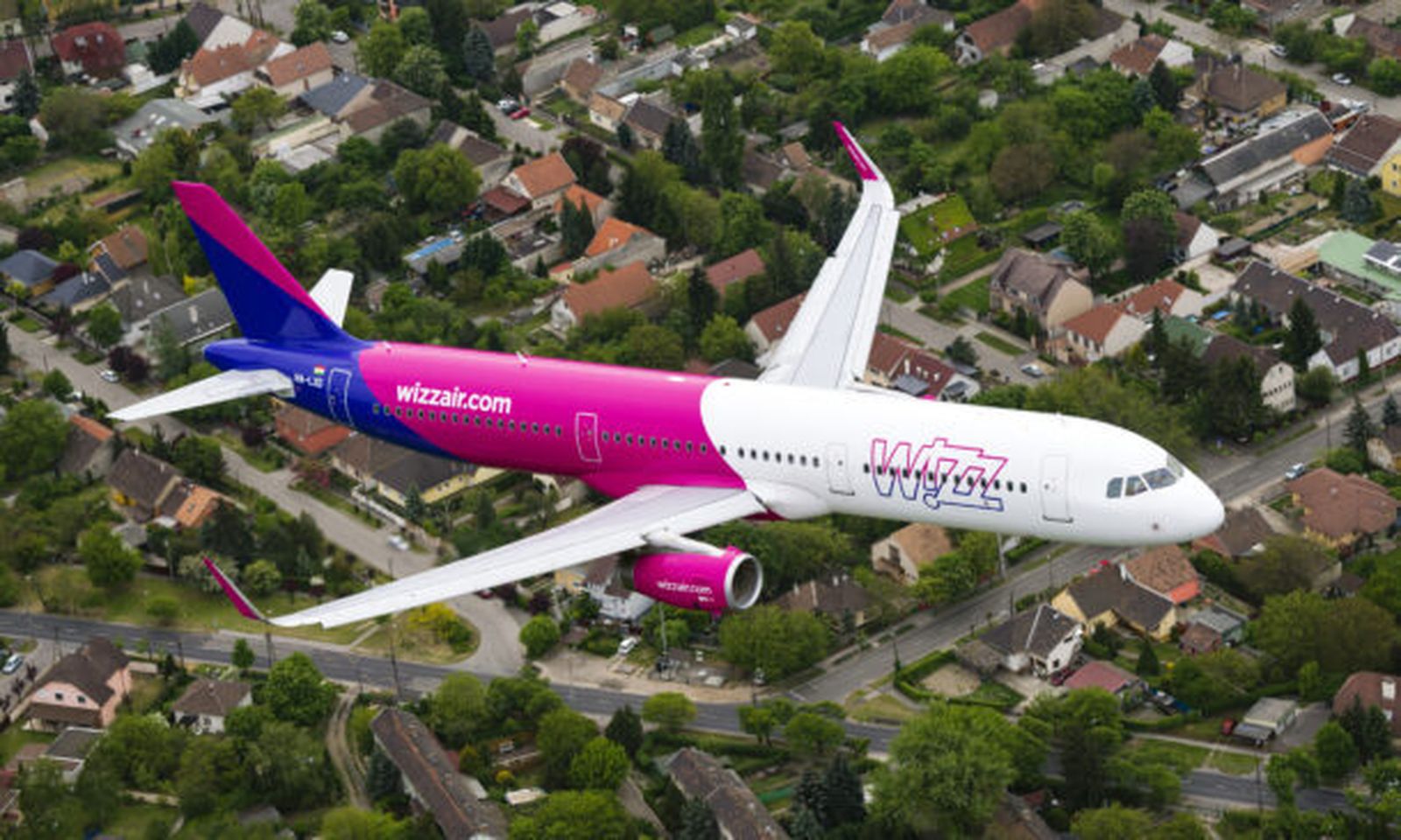 Un avión de WizzAir.