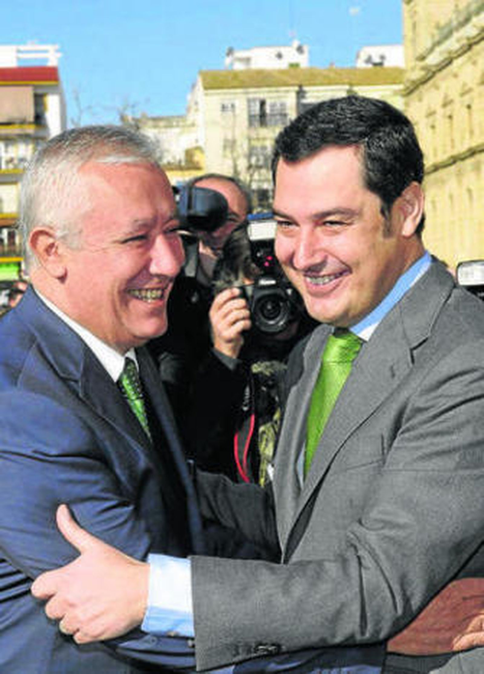 Javier Arenas y Juanma Moreno, en una imagen de archivo.