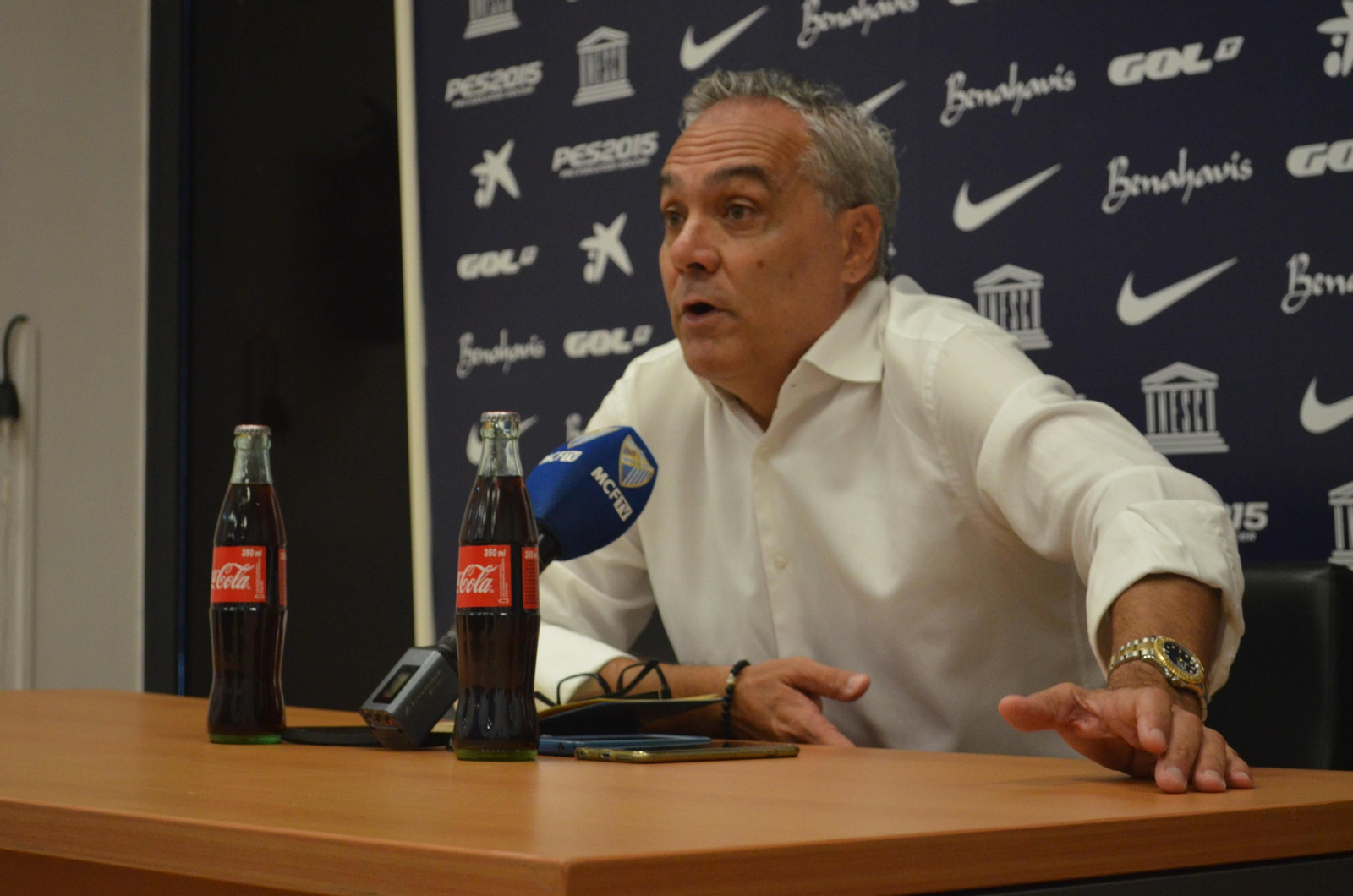 Husillos, en su última etapa con el Málaga