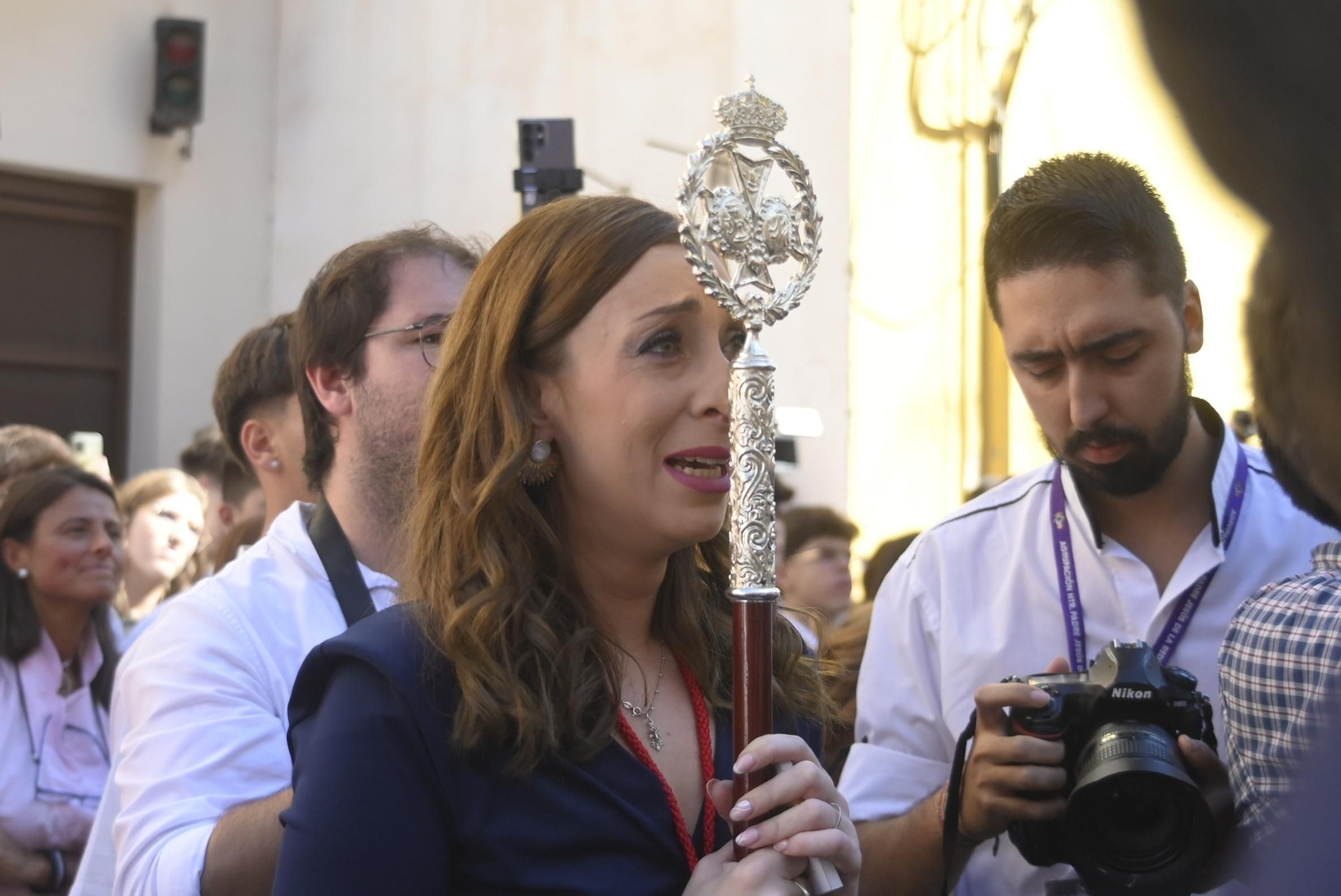 La cofradía de la Oración en el Huerto de Cabra, en el Vía Crucis Magno de Córdoba