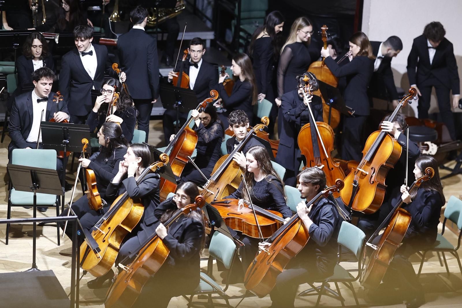 Las fotos de la presentación del nuevo himno del Málaga CF en el Conservatorio Superior de Málaga