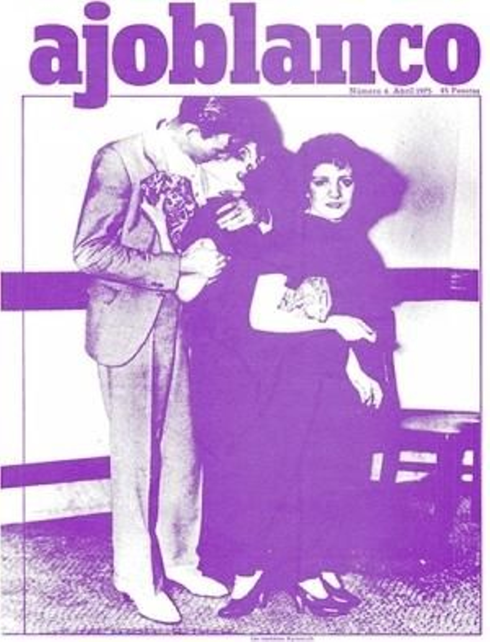 Portada del número 4 de 'Ajoblanco'. Portada del número 4 de 'Ajoblanco'.