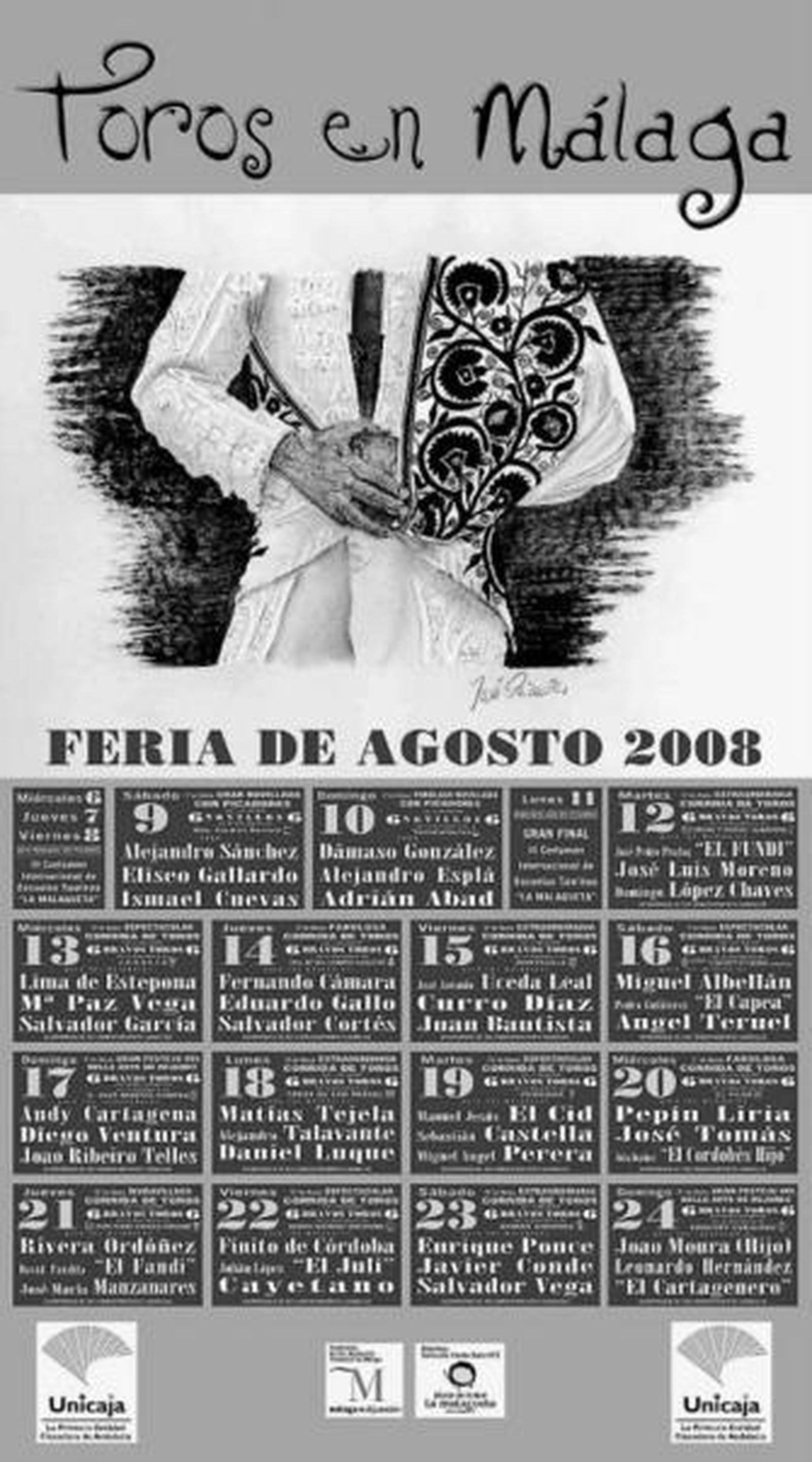 José Tomás matará una corrida de El Pilar el 20 de agosto en La Malagueta