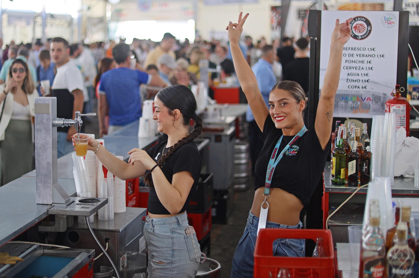 Imágenes de la Feria de la Tapa de Huelva en la mañana del domingo