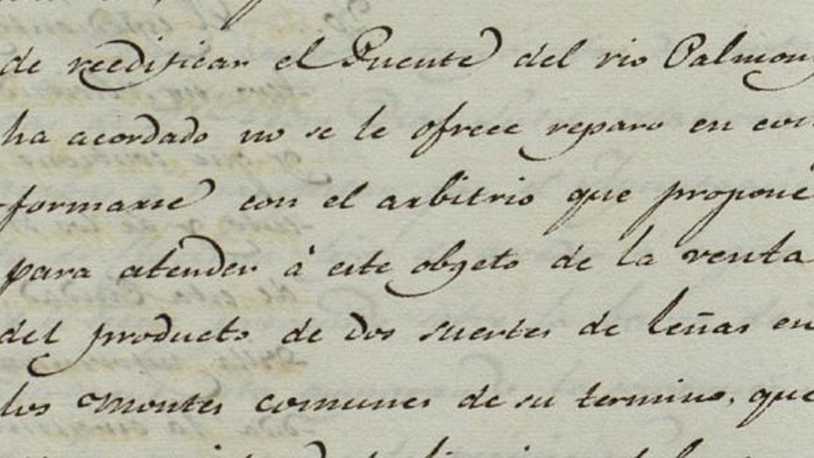 Extracto sobre necesidad de reedificar puente del río Palmones.