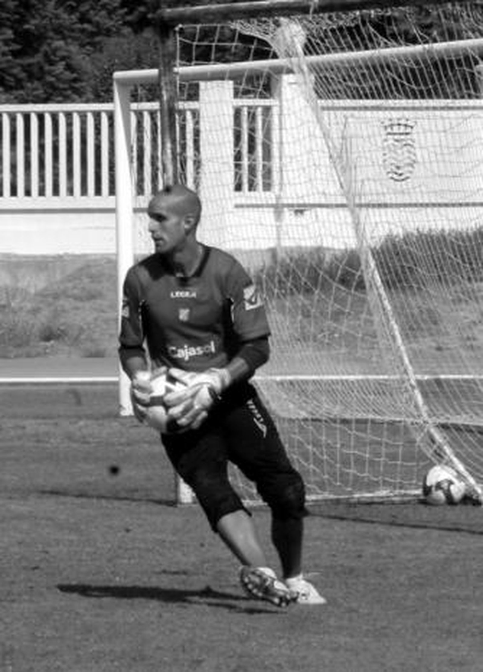 Chema confía en mantener la titularidad el domingo ante el Albacete en Chapín.