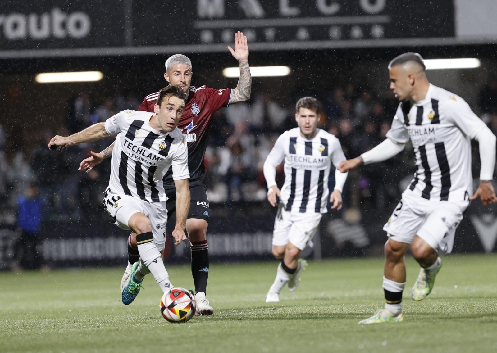 Un momento del CD Castellón-Recre de este sábado.