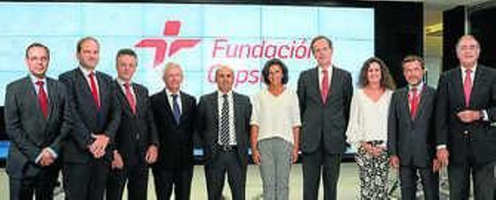 Los componentes del patronato de la Fundación Cepsa, que estará presidida por Pedro Miró.