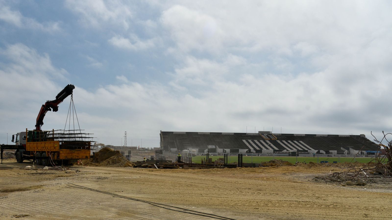 Las obras del Estadio Municipal de La Línea