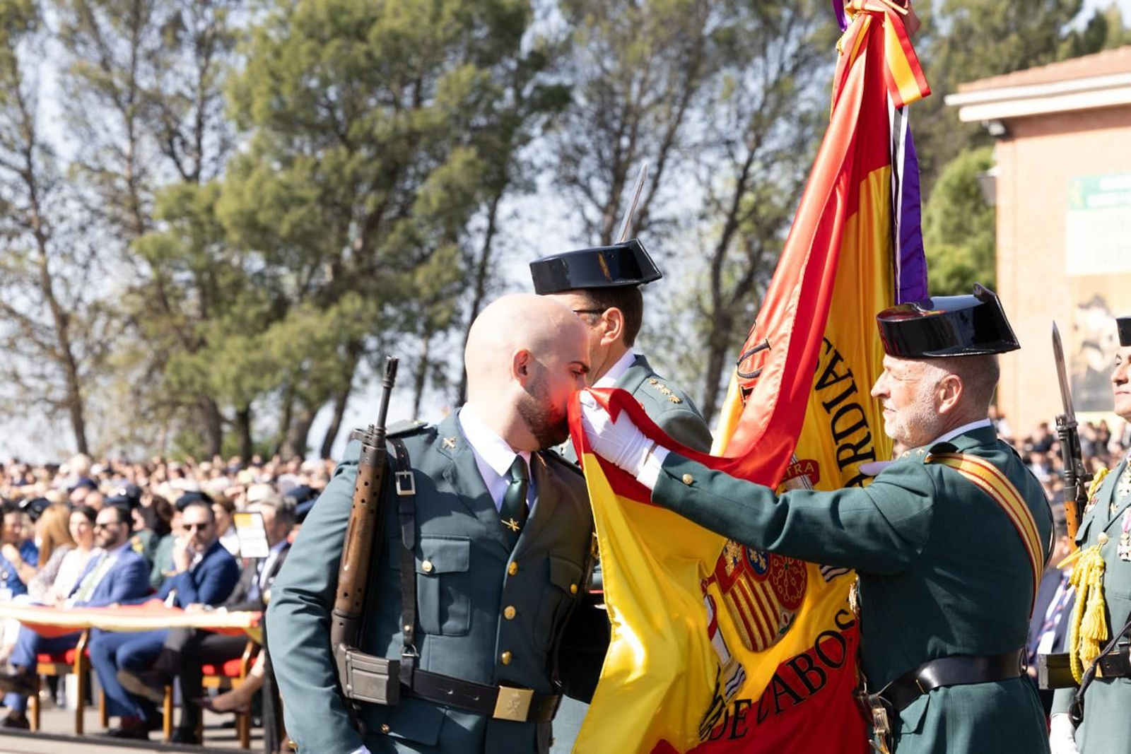 Acto de jura de bandera de la 130ª promoción de guardias civiles de la Academia de Baeza