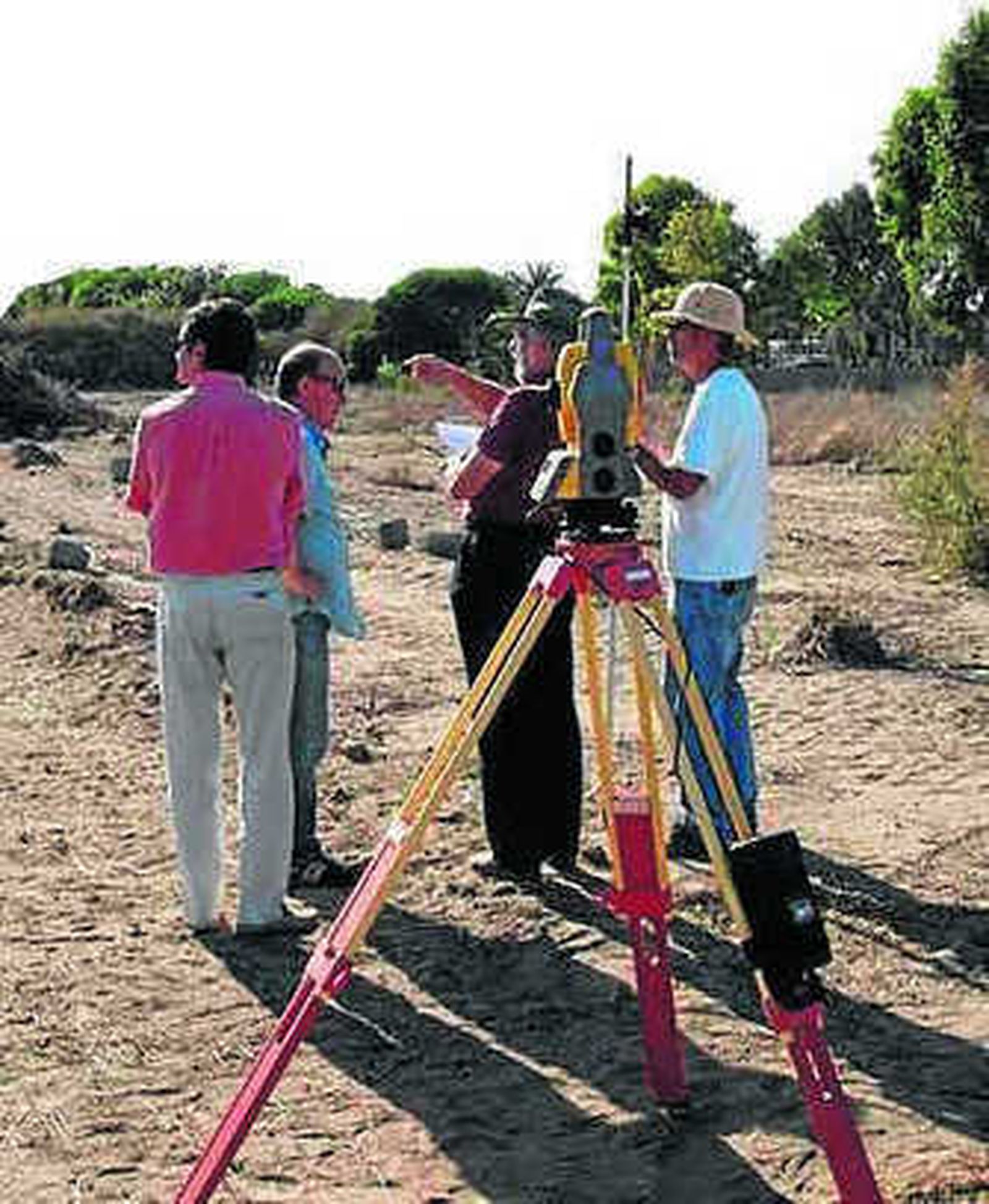 Trabajos topográficos.
