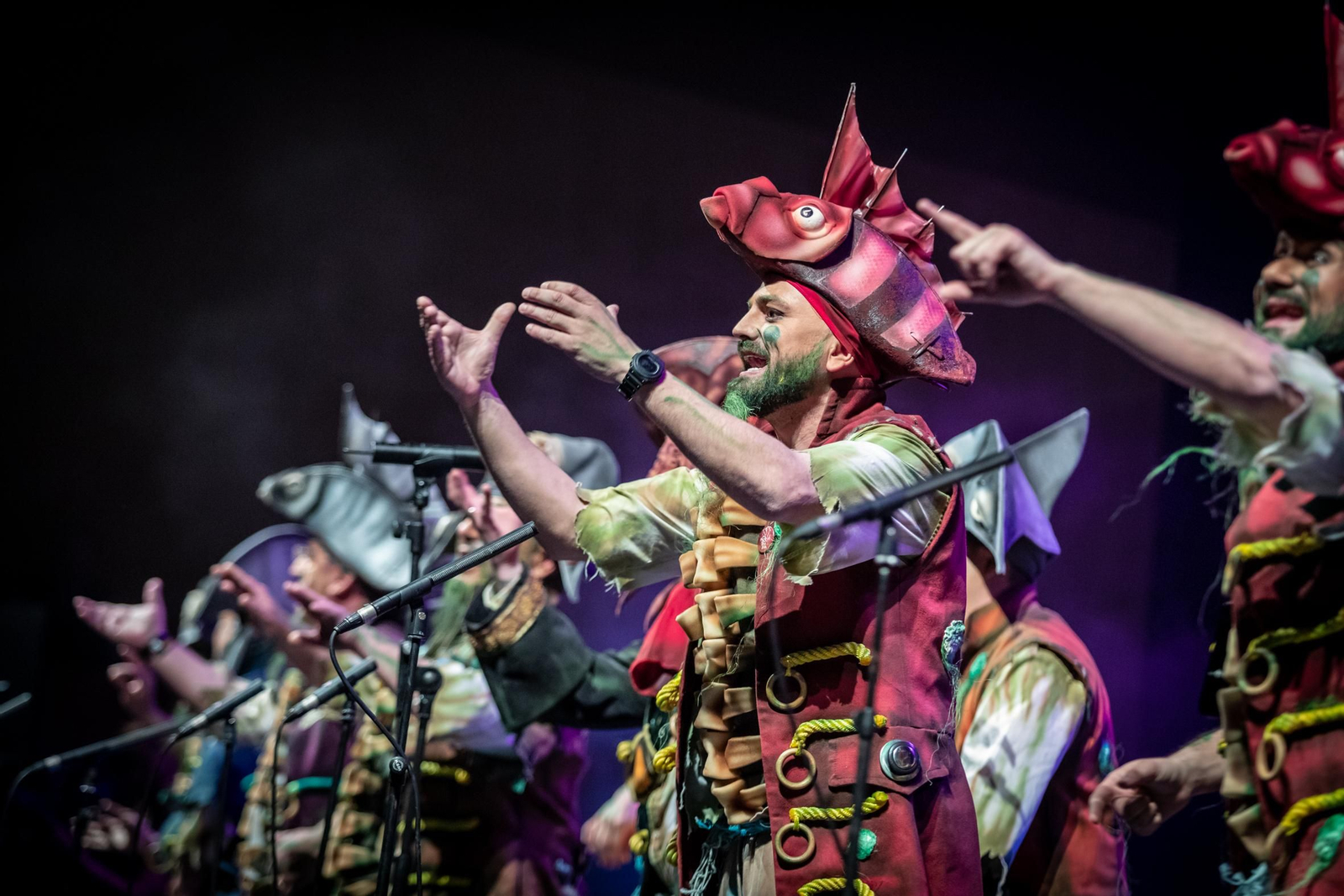 La chirigota 'La maldición de la lapa negra' en la sala Mozart