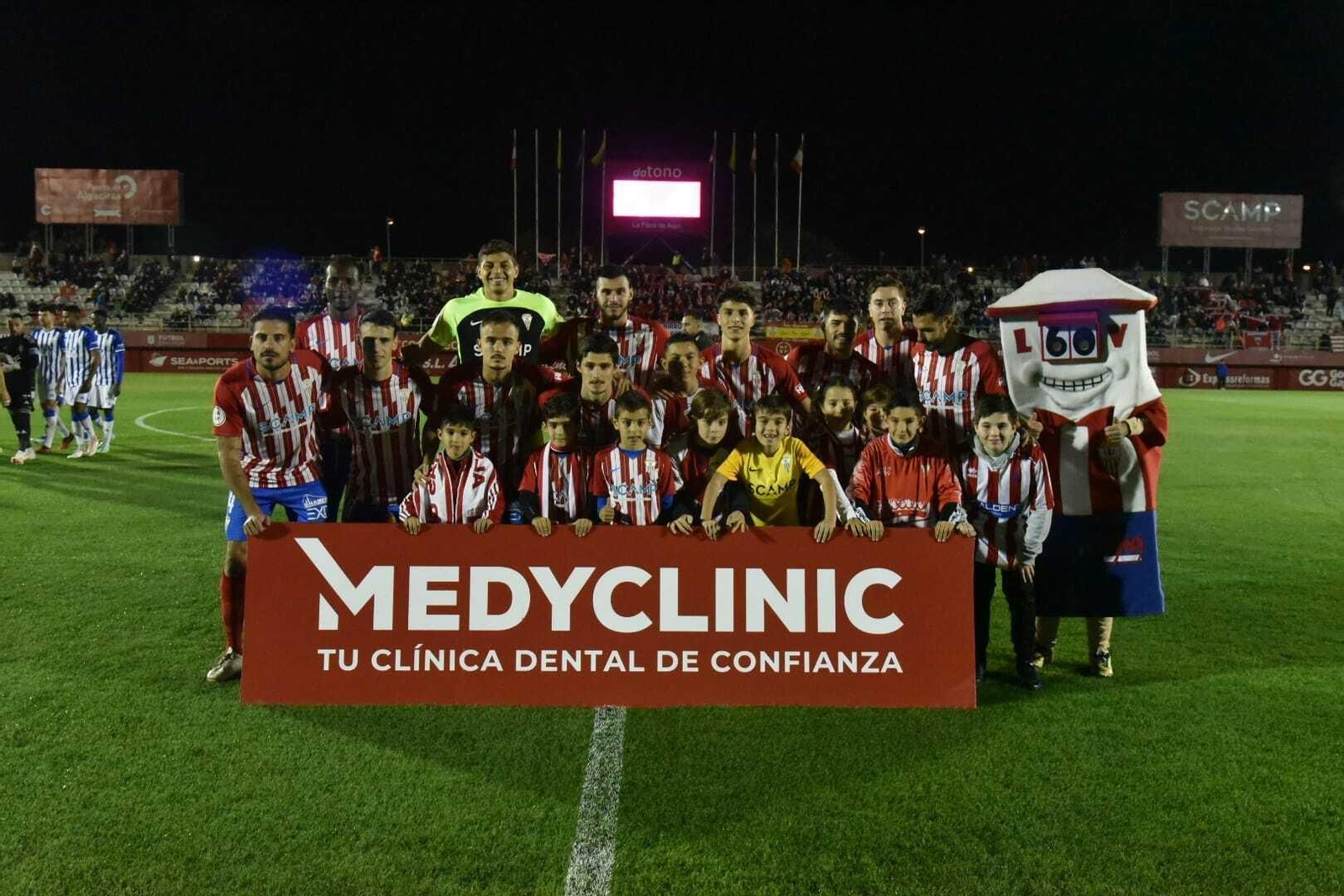 El once del Algeciras contra el Recreativo de Huelva.